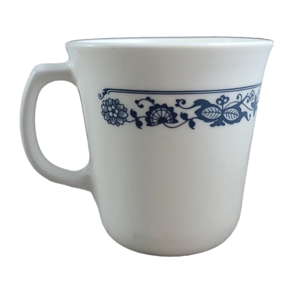 Corningware USA Old Town Blue Coffee Mugs Cups Set of 4 Corelle Dining - Picture 11 of 13
